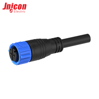 Connecteur M25 à 2 broches mâle et femelle surmoulé 50A 500V IP67, fiche circulaire à verrouillage par pression pour batterie de véhicule électrique