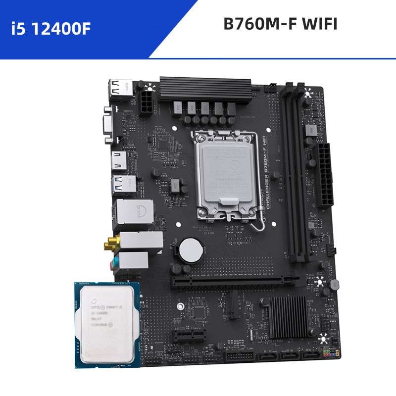 อินเทล ไอ5 12400F + Maxsun B760M-F WIFI D4