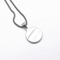Yunnique – collier avec pendentif soleil en acier titane pour hommes, motif géométrique rond en forme d'étoile, mode Guangzhou SF-15P113
