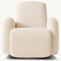 Fauteuil de loisirs de style américain Rhoohill, mobilier de salon, canapé individuel, fauteuil de chambre à coucher, fauteuil inclinable pivotant moderne