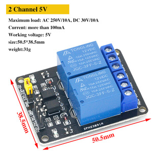 5V 12V1 2 4 6 Módulo de relé de 8 canais com saída de relé optoacoplador 12 4 6 Módulo de relé de 8 canais para <span class=keywords><strong>Arduino</strong></span> em estoque - Product Image 6