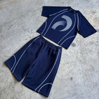 Ensemble court surdimensionné personnalisé pour homme, couleur unie, été, gym, sport, t-shirt et short