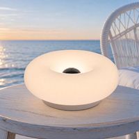 Lampe d'ambiance créative LED tactile à piles, portable, pour chevet, décoration de chambre, ABS 5V, blanc chaud dimmable, pour chambre moyenne