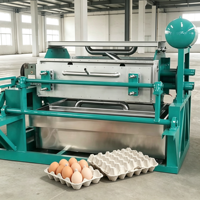 Machine de moulage de pulpe mini et économique pour la production de plateaux à œufs domestiques