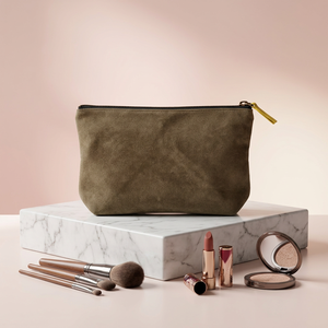 Pochette cosmétique en dentelle de coton, style enveloppe, avec ruban, sac cadeau pour maquillage, fabrication OEM personnalisée - Product Image 1
