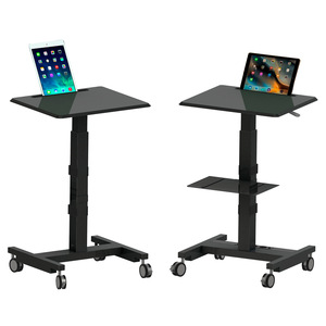 Nouveau <span class=keywords><strong>bureau</strong></span> pour <span class=keywords><strong>ordinateur</strong></span> <span class=keywords><strong>portable</strong></span> en acier réglable en hauteur avec design mobile, peut contenir une <span class=keywords><strong>imprimante</strong></span> <span class=keywords><strong>et</strong></span> un chariot pour <span class=keywords><strong>ordinateur</strong></span> <span class=keywords><strong>portable</strong></span> - Product Image 4