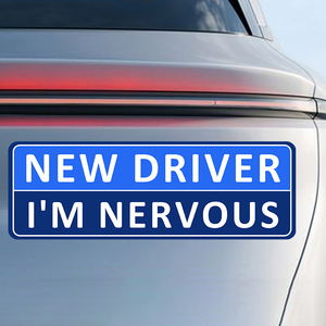 Aimant pour conducteur novice YECAI, réfléchissant, imperméable, aimant puissant, signalisation de sécurité, adapté aux <span class=keywords><strong>BMW</strong></span>, Toyota, Honda - Product Image 1