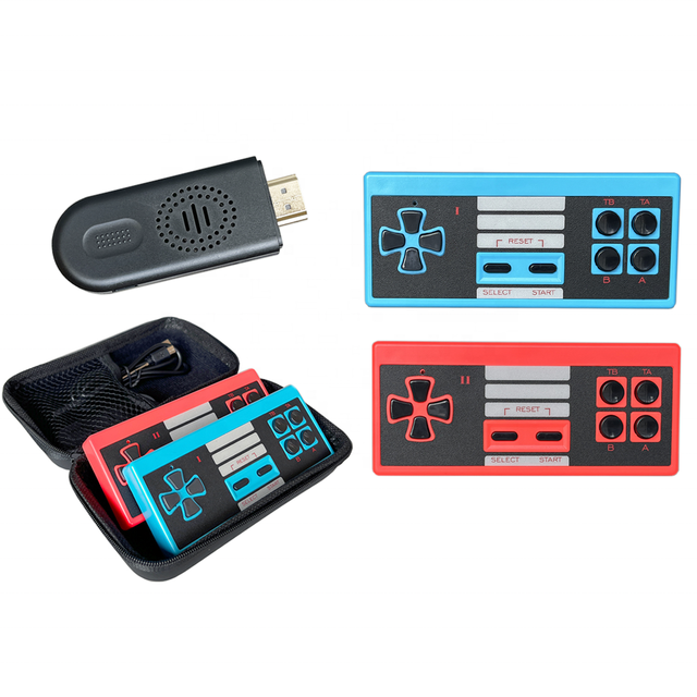 8 Bit HD Mini Game Stick Wireless Controller With 1000 Jogos Retro Classic Video Game Console for NES