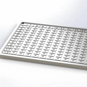 Kata memori: pelat baja tahan karat 304 baja tahan karat 12-digit kata sandi kata sandi dompet frasa benih - Product Image 1