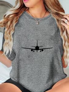 T-shirt décontracté pour femme, style Hip Hop, motif chat amusant '<span class=keywords><strong>Je</strong></span> <span class=keywords><strong>suis</strong></span> bien', col rond, manches courtes, anti-plis, respirant - Product Image 6