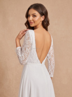 Gaun Pengantin untuk Pengantin Wanita Ukuran Besar Tanpa Punggung Model Ball Gown Berbahan Lace, Gaun Pernikahan Custom Warna Ivory Satin dengan Ekor