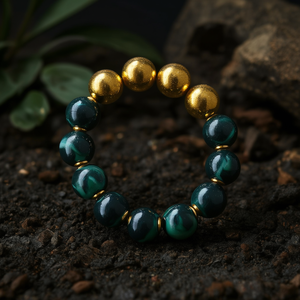 Fashion <b>Beaded</b> <b>Bracelets</b> 316L Stainless Steel PVD <b>Gold</b> Plating Sustainable Resistant - Product Image 3