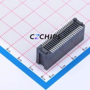 HEV44LP03BK Gold Finger Connector SMD,P=1.27mm Connector ( Connector Type: EDGE SLOT )( Pitch: 1.27mm )( Total PIN Count: 44P ) - Product Image 2