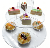 Support à cupcakes rond en acrylique, présentoir à dessert multi-niveaux pour beignets, muffins, mariage, anniversaire, buffet, présentation alimentaire