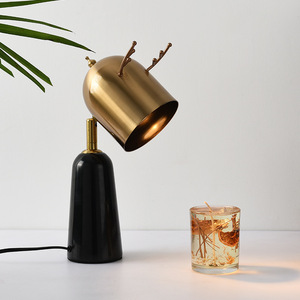 Lampe chauffe-<span class=keywords><strong>cire</strong></span> et chauffe-bougie à base en marbre pour chambre à coucher et table de chevet - Product Image 5