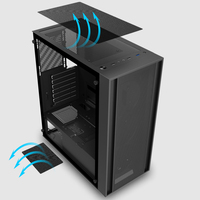 2024 Meilleure vente moderne Gamer PC ATX Mini ITX Cases Mid Tower Plastic & Acrylic Cases & Towers pour les jeux de bureau