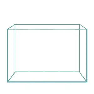 Oficina Hogar personalizado rectángulo acuarios y accesorios fabricante acuario pecera Ornamental vidrio transparente lujo chino