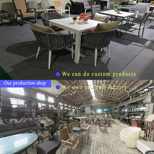 أثاث <span class=keywords><strong>Guangdong</strong></span> foshan خارجي مصنوع من الحديد الزهر ، أثاث منتجع حديث من خشب الساج للعيش في الفناء الخارجي - Product Image 6