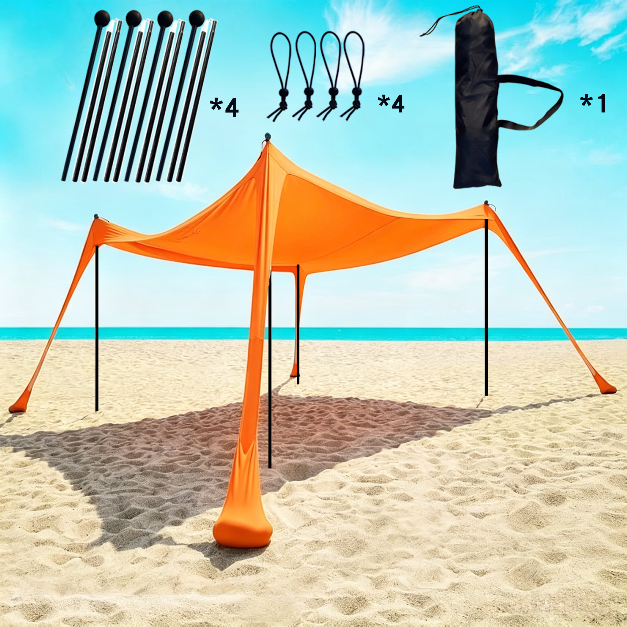 Orange4 Steel Poles
