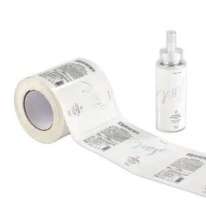 Nhà máy sản xuất PVC tự dính Mỹ phẩm nhãn nhựa không thấm nước Sticker chai nhãn hiệu thương hiệu Hot Bạc dập nhãn
