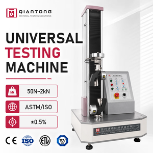 Machine d'essai universelle 1000N certifiée CE, testeur de traction de table 100 kg, UTM à colonne unique pour le contrôle qualité en laboratoire - Product Image 1