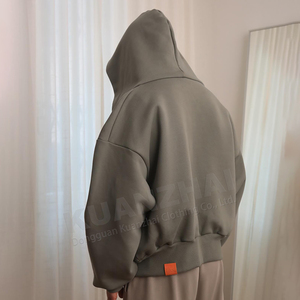 Manufacturer Oversized Y2k 600gsm Unisex Zipper Jacket Mens Drop Shoulder Cotton Polyester Fleece Baggy Hoodie <strong>Zip</strong> <strong>Ups</strong> for Man - Product Image 3