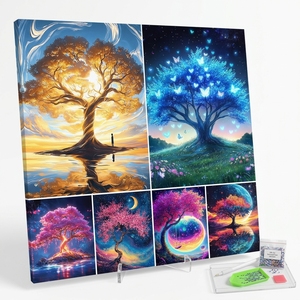 Kit Mosaico 3D con Perle e Diamanti per Pittura Diamante Fai da Te, Tema <span class=keywords><strong>Albero</strong></span> della Vita Fantasia, Ordine Misto all'Ingrosso, Direttamente dalla Fabbrica - Product Image 1