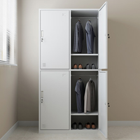 4 portes de bureau en acier, armoire de deuxième main en métal ou en fer, à bas prix