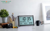 Nouvelle montre de prière musulmane Al-harameen avec écran LCD, son d'appel à la prière complet, pour table ou mur
