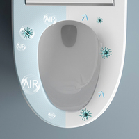 Professionnel Intelligent Commode Salle De Bains Cuvette De Toilette Siphon Chasse D'eau Led Affichage Numérique Électrique Smart WC Toilette