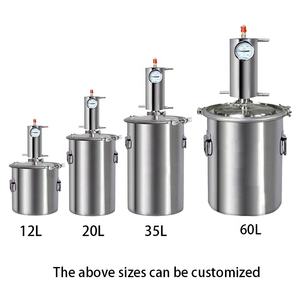 60L 304 en acier inoxydable bobine distillateur Raisin apple brandy distillateur Whisky distillateur Ménage machine de l'eau distillée - Product Image 5