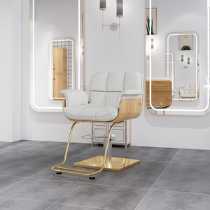 Sillón de Barbería Moderno de Cuero con Elevación Hidráulica, Altura de Asiento Ajustable, Diseño Duradero para Uso Comercial - Product Image 4