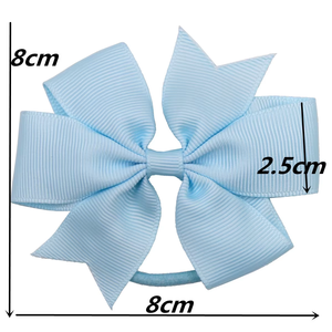 Coleteros de Poliéster Coloridos con Lazo para Niñas de 3 a 10 Años, Uso Diario, 20 Colores - Product Image 2