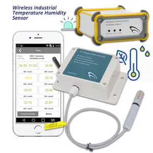 スマートデジタルワイヤレスデータロガーzigbee送信機および受信機プローブ付き工業用温度湿度センサー