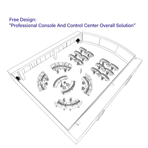 Tùy chỉnh kinh doanh đồ nội thất phong cách hiện đại nhà sản xuất chuyên nghiệp phòng điều khiển trung tâm chỉ huy Console - Product Image 5