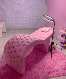 <span class=keywords><strong>Table</strong></span> de <span class=keywords><strong>massage</strong></span> <span class=keywords><strong>hydraulique</strong></span> pour salon de beauté, lit incurvé pour extensions de cils - Product Image 2