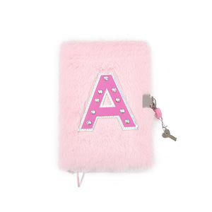Custom Size Student Kids A5 Creative Cute Kawaii Animal Fluffy Plush Mini <b>Diary</b> Notebook <b>with</b> <b>Lock</b> Key Gift Bonvada - Product Image 4