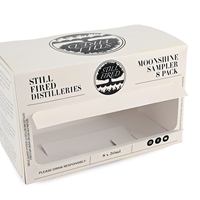 Boîte de transport portable en carton imprimée avec logo personnalisé pour bouteilles de bière, canettes et mini-bouteilles de vin