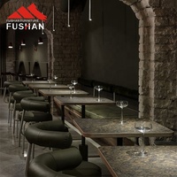 Ventes directes d'usine de meubles assortis de table et de chaises en métal de style moderne pour restaurants, hôtels et cafés