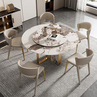 Chaise de salle à manger moderne et simple de style italien en acier inoxydable avec accoudoirs, en cuir microfibre de luxe léger pour la maison, le bar, l'appartement, la villa