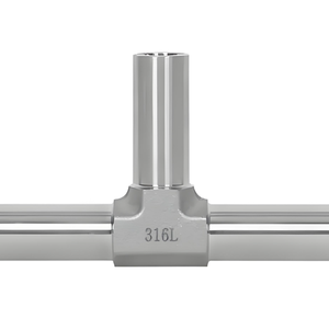 Làm sạch thép không gỉ <span class=keywords><strong>t</strong></span> Doanh hệ thống ống nước nối ống Tee bằng phù hợp SS304 Hàn vệ sinh ống Adapter - Product Image 1