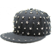 Gorras de camionero a la moda para hombres y mujeres con remaches metálicos, gorra de béisbol juvenil, gorra snapback plana, gorras de rapero.