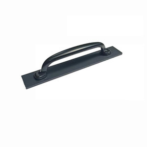 Poignée de tiroir en alliage de zinc noir mat, forme de barre, 25x150mm, moderne et durable pour portes d'armoires - Product Image 1