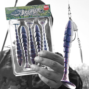 <span class=keywords><strong>Esca</strong></span> <span class=keywords><strong>Artificiale</strong></span> Spinpoler Paddle Tail Swimbait 7cm 9cm 11.5cm, <span class=keywords><strong>Esca</strong></span> Morbida in Plastica a Forma di Verme <span class=keywords><strong>per</strong></span> Bass, Acqua Salata e Dolce - Product Image 3