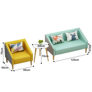 Conjunto de Asientos Modernos para Cafetería, Sofá <span class=keywords><strong>y</strong></span> Mesa para Cafetería, Tienda de Té con Leche, Biblioteca, Librería <span class=keywords><strong>y</strong></span> Área de Recepción - Product Image 6