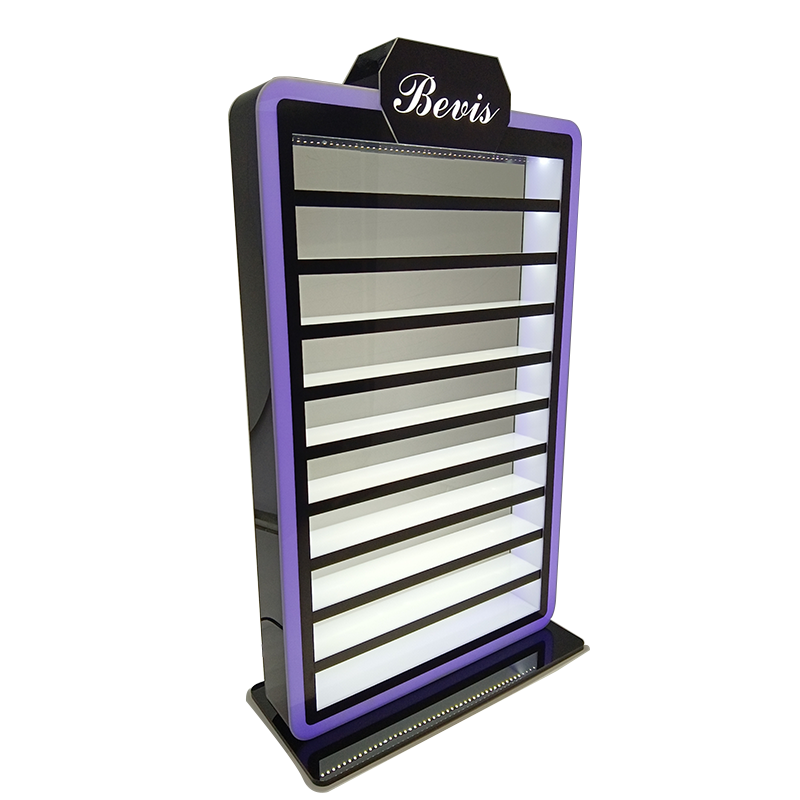 Apache Factory Smoke Shop Display Rgb Led Light Basketball Sneaker Keychain Display Rack 10 Tiers Acrylic Keychain Display Stand — view 6