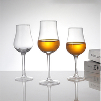 Verre à whisky tulipe très vendu, verre de dégustation Copita en cristal sans plomb, logo personnalisé pour usage professionnel en bar