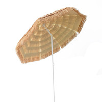 Parasol de plage extérieur LM-H de haute qualité 1,8 m, personnalisable, avec protection solaire et commande manuelle pour mobilier
