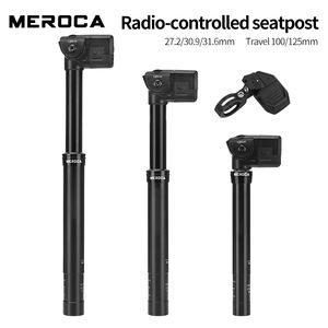 MEROCA Meroca-<span class=keywords><strong>Elevo</strong></span>: Nuevo Diseño de Control Remoto Inalámbrico para Tija de Sillín Ajustable 27.2/30.9/31.6mm 350/400mm Telescópica para Bicicleta de Montaña - Product Image 1