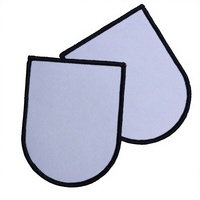 Patch vierge pour sublimation, broderie personnalisée, impression par transfert thermique, patch vierge en tissu pour sublimation